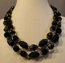 Crown Trifari Black Molded Art