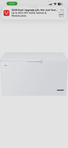 Haier chest freezer - freezer, white