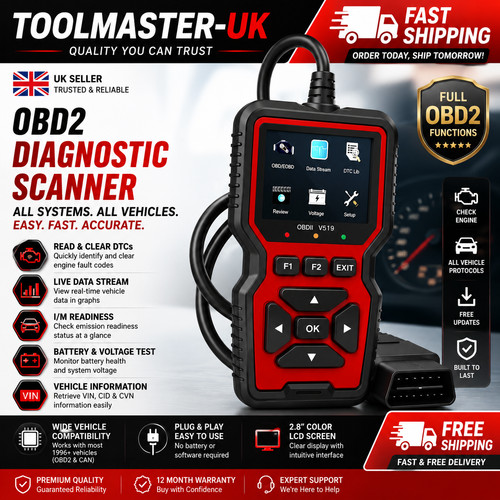2026 v519 obd2 scanner car - v519,