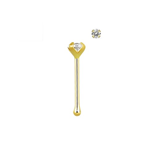 14k gold 22g - nose, bone