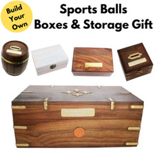 Sports Balls Wooden Boxes