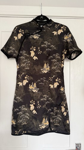 Zara oriental print mini - print, dress