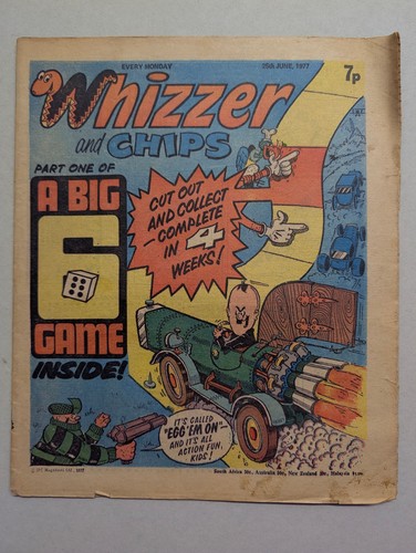 Whizzer and chips comic - whizzer, 25th