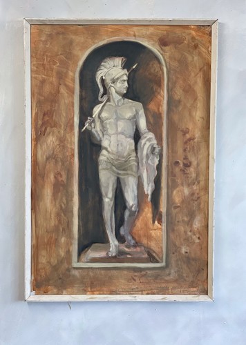 Vintage trompe oeil painting - vintage,