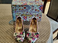 WOMEN'S IRREGULAR CHOICE " SUMMER FRECKLES " HEELS IN ORIGINAL BOX. UK SIZE 6.5.