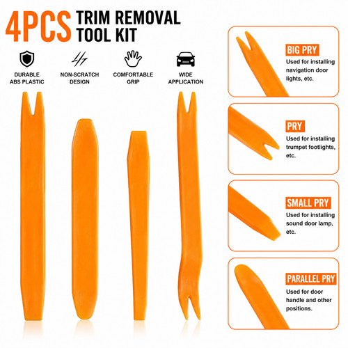 Car trim removal tool kit - tool,