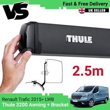 THULE 3200 2.5M BOX AWNING BLACK + ADAPTER TO FIT RENAULT TRAFIC 2015- LWB ONLY