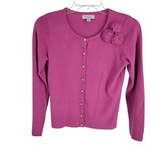 Y2k pink button up knit - pink,