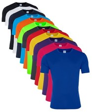 Mens Mans Breathable Quick Dry Athletic Wicking Smooth Polyester T-Shirt Tee