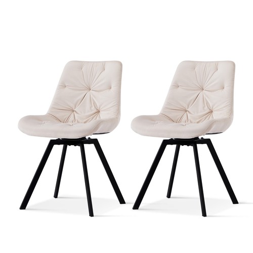 2pcs 360 swivel dining - 2pcs,