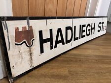 Original Genuine Vintage East London Hadleigh Street Sign London Bethnal Green
