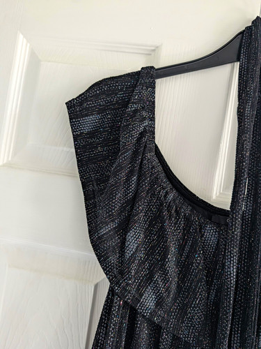 Black silver glitter - silver,