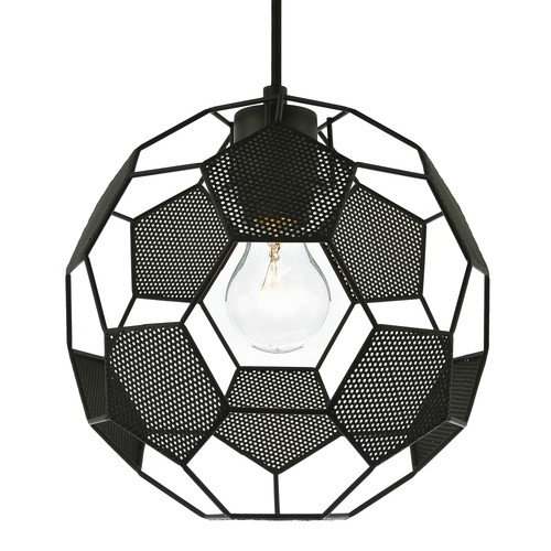 Modern matte black football - black,