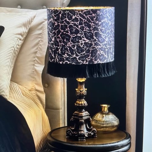 Leopard print table lamp - leopard,