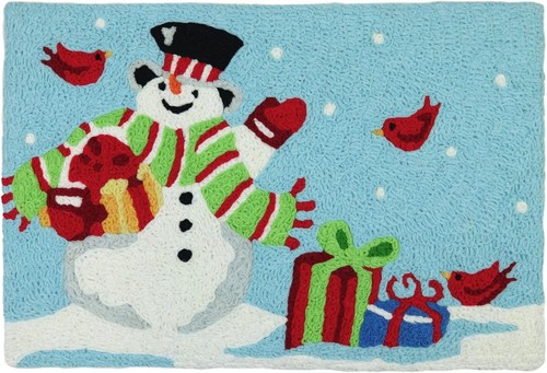 Jellybean waving snowman - waving,