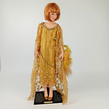 Alberon porcelain flapper doll "Millie" with stand. 53 cm tall.  41/1000