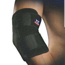 Black adjustable Elbow Support Tennis Arthritis Strap Brace YC NHS Use