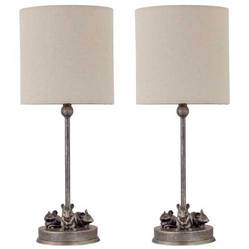 Set antique mouse table - set,