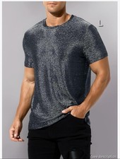 Men sparkly shirts shiny - men's,