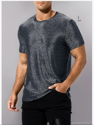 Men sparkly shirts shiny - t-shirts,