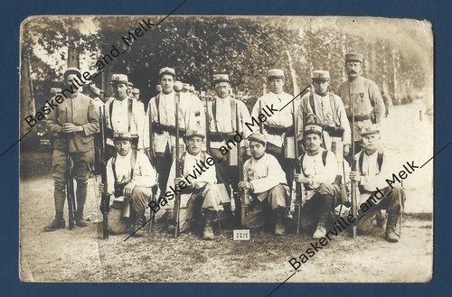Platoon young men rppc ww1 - platoon, era