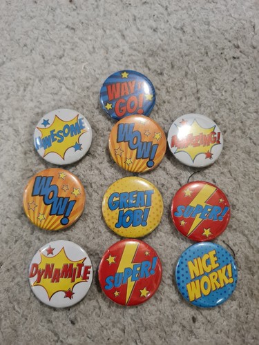 X10 25mm reward badges - x10,