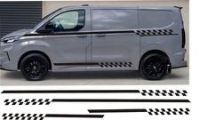 2x Side Chequer Stripes Decals