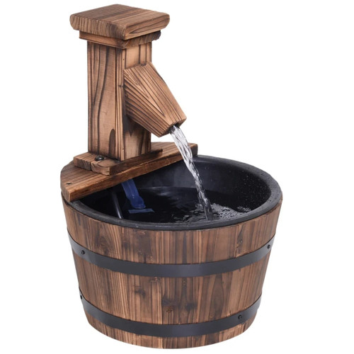 Wood barrel patio water - wood,