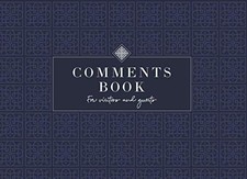 Comments Book for Visitors And Guests Traditional Blue and White  Hamptons... 