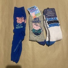 3 x Dad Socks Peppa Pig Size