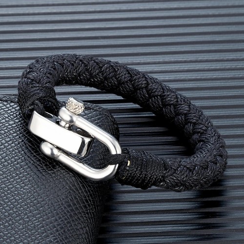 Men nautical rope bracelet - rope,