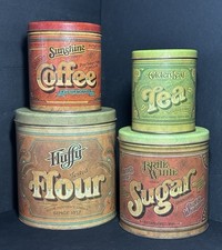Retro Set of 4 Metal Kitchen