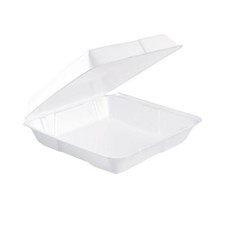 200 Pack Foam Hinged Lid Food
