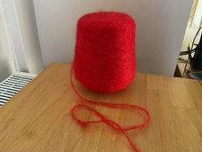 Mohair yarn on a cone from