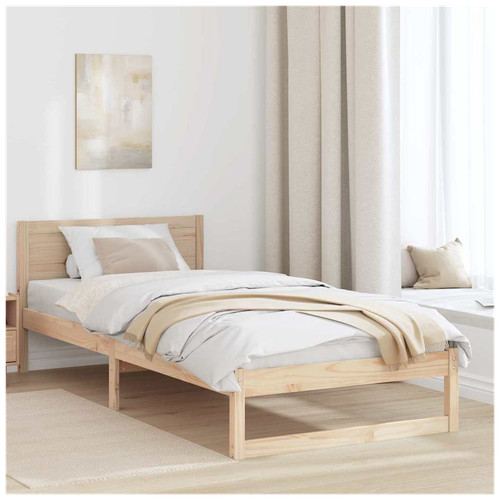 Bed frame 80x200cm solid - bed, pine