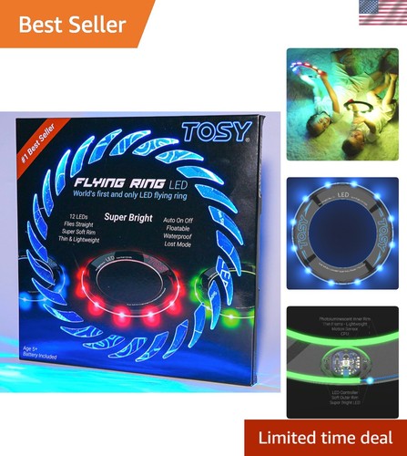 Light frisbee toy soft - light, up