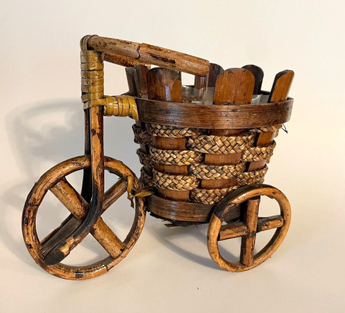 Vintage bamboo tricycle - vintage, bike