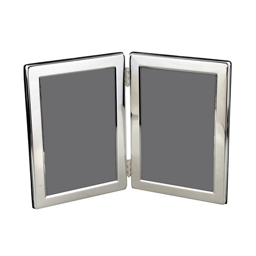 Silver plated double photo - silver,