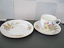 Vintage Clare Bone China Tea Trio
