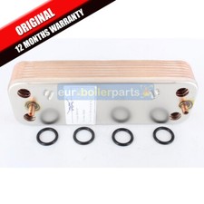GLOW WORM 30 CXI PLATE HEAT EXCHANGER 2000801831 with O-Ring Seals ORIGINAL