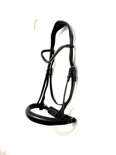 Black full anatomical snaffle - black,