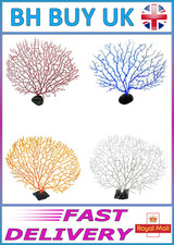 AQUARIUM ARTIFICIAL SEA FAN CORALS, REEF FISH TANK, ORNAMENT, PLANT, DECORATION