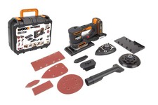 WORX Powershare Cordless  Multi Sander Sheet/Detail/Palm 20V 2.0Ah Battery WX820