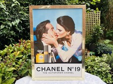 Vintage 1980's Chanel No.19 Framed Poster Department Store Advertising 58 x 42cm