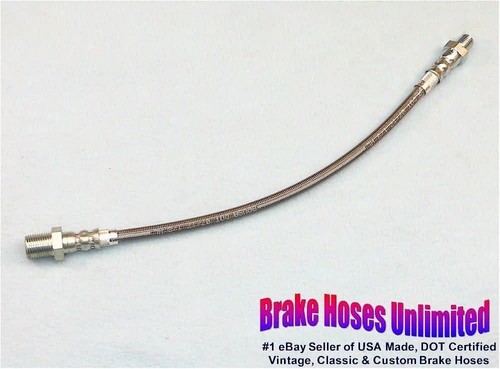 Rear stainless brake hose - stainless,