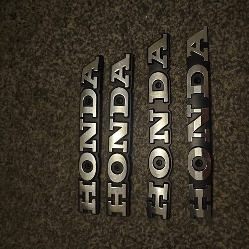 Nos honda metal tank badges - nos,