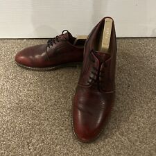 Sperry Top-Sider Red Leather Cream Lace Up  Shoes Size UK 9 M