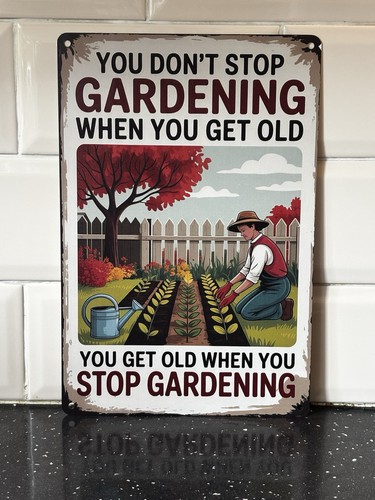 Humorous garden themed metal - humorous,