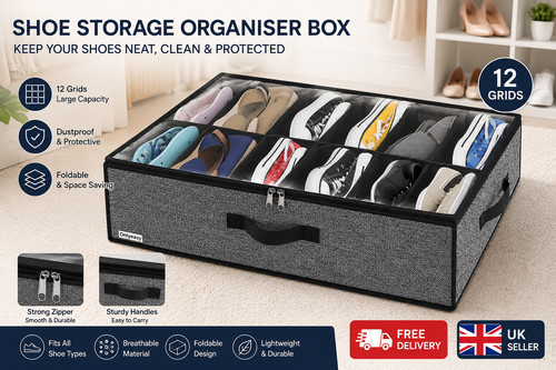 Under bed shoe storage - under,