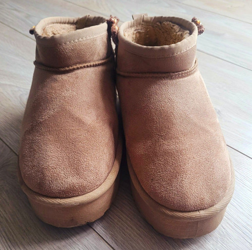 Women beige faux - beige, suede